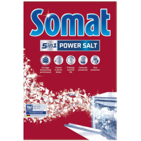 Сіль для миття посуду в посудомийній машині Somat 3-ї дії, 1,5 кг